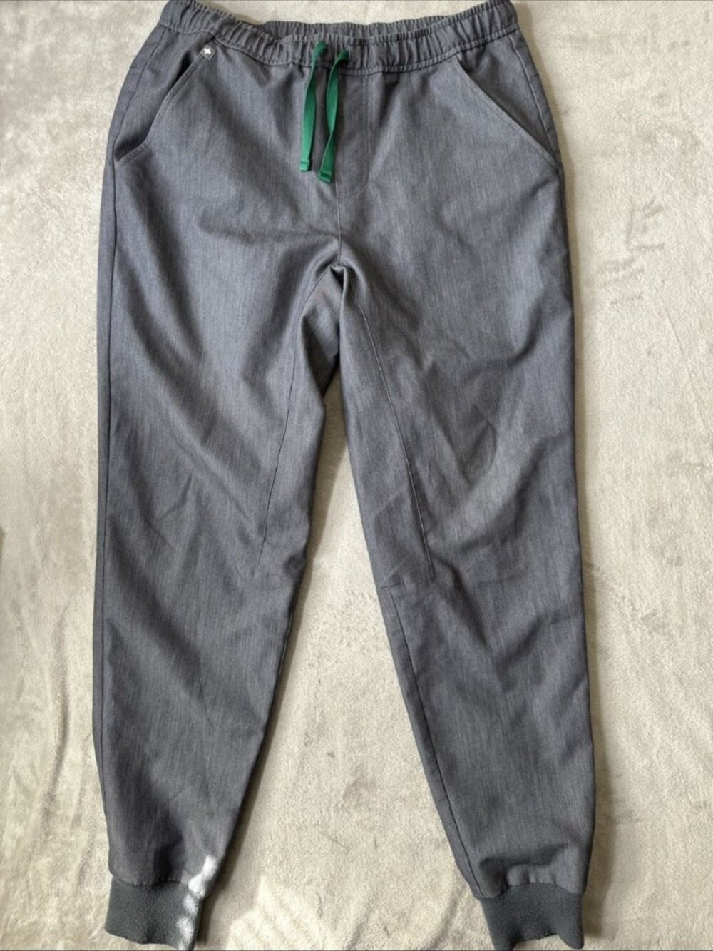Figs scrub pants women’s medium gray jogger stretch healthcare